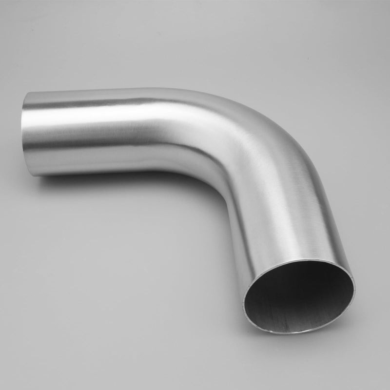AC PERFORMANCE 3" (76mm) OD 90 Degree Aluminum Elbow Intercooler Pipe Air Intake Tube, 1.3D Radius, Brushed Finish - Image 2
